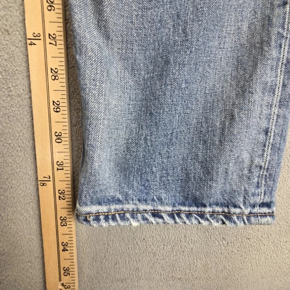Vintage Levis 504 Jeans Mens 33x34 Blue Straight Engineered Zip Fly Honeycomb